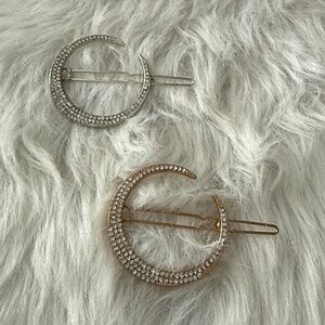 2-ct Moon Shaped Hair Clips